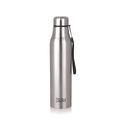 ATTRO Slim Stainless Steel Single Wall 1000Ml Water Bottle, Light Weighted Leak -Proof Use For Office, School, Outdoor & Gym - Silver