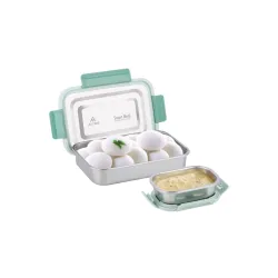ATTRO Smart Meal Medium Stainless Steel Lunch Box with 1 Small Container
