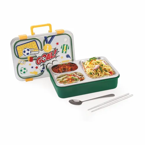 Image of ATTRO SnackFlix Stainless Steel Lunch Box