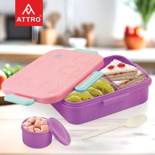 Image of ATTRO TicTac Plastic Lunch Box – 3