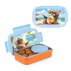 ATTRO Treat Time Stainless Steel Insulated Lunch Box 