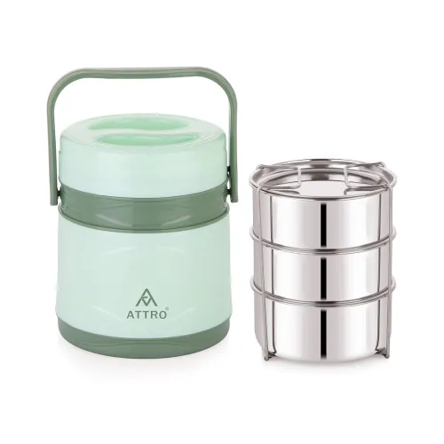 Image of ATTRO Vogue 3 Insulated Tiffin 3 Stainless