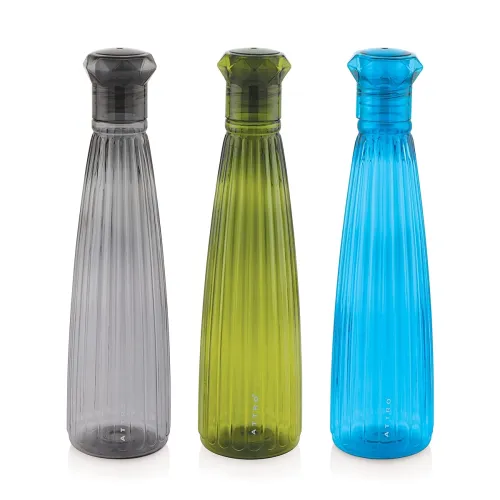 Image of Attro Tribot Plastic 1000ml Water Bottle Set of 3