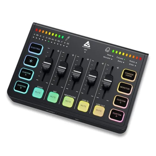 Image of Audio Array AI-06 Streaming Audio Mixer Sound Card 