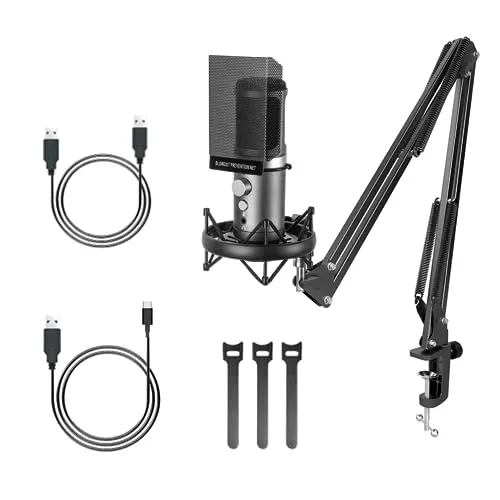 Image of Audio Array AM-C25 USB Condenser Mic Kit w/ Boom Arm & Pop Filter