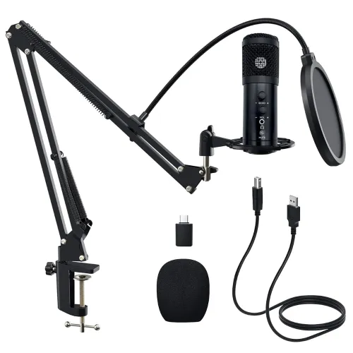 Image of Audio Array AM-C42 Plug & Play AI Noise Cancelling USB Condenser Microphone