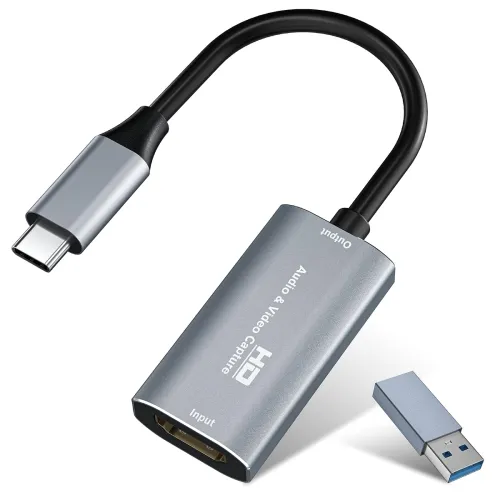 Image of Audio/Video Capture Card, USB3.0 HDMI to USB C