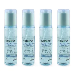 AUGEN by VisionsIndia Premium Spectacles, Sunglasses, Laptop, PC, Camera Lens Cleaning Solution Spray Kit with Premium Microfiber Cloth (Aqua Breeze, 240ML)