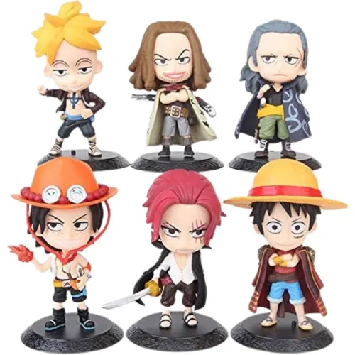 Image of AUGEN One Piece Set of 6 B Action Figure