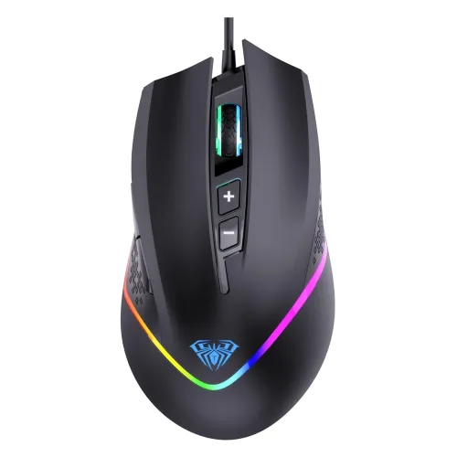 Image of AULA F805 Wired Gaming Mouse with Rainbow Backlight
