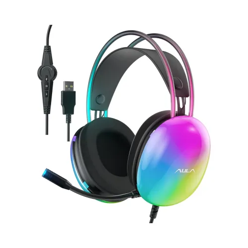 Image of AULA S505 USB Wired Gaming Headphones 
