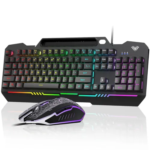 Image of Aula T102 Gaming Keyboard and Mouse Combo for Windows PC Gamers