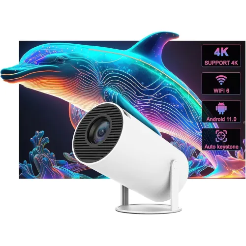 Image of AUN Free Style Pro Smart Projector 4K 1080p 8400L 11 5G WiFi