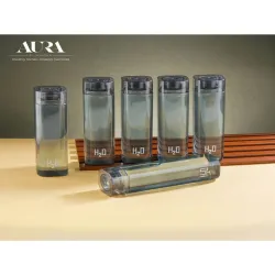 Aura Black Plastic Other Water Bottle (Set of 6)