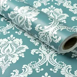 Aura Green & White 3D Printed Self Adhesive Wall Sticker