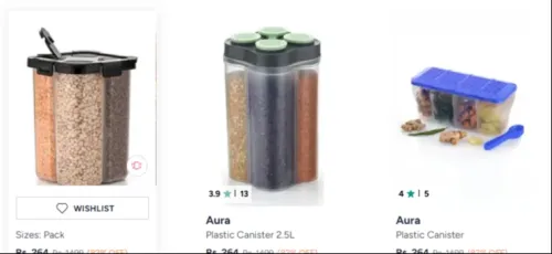 Image of Aura Plastic Storage Box Upto 82% Discount