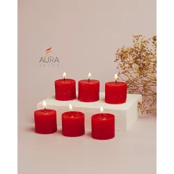 AuraDecor Fragrance Votive Candles (Pack of 6)