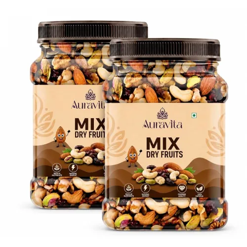 Image of Auravita Healthy Nutmix Almonds Raisins Cashews Cranberries 500g Pack 2