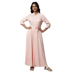 Aurelia Womens Rayon Checkered Casual Maxi Co-Ord Set