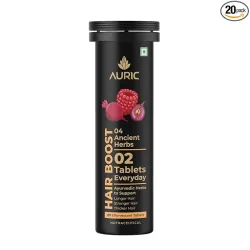 Auric Hair Boost Effervescent Tablets 20 Count 