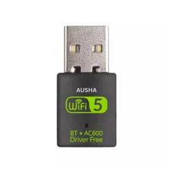 AUSHA USB 5 Ghz WiFi and Bluetooth Adapter