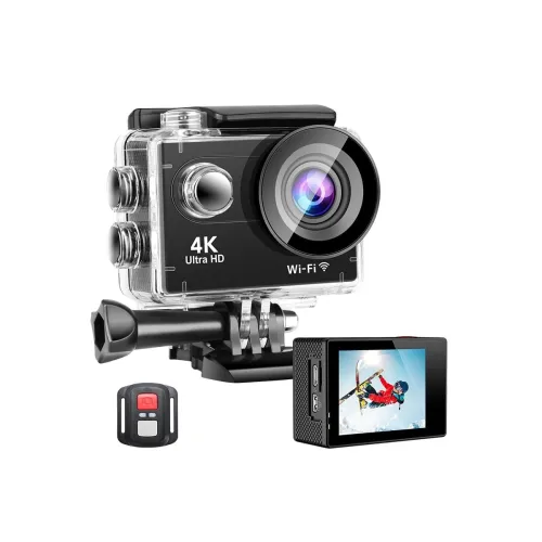 Image of AUSHA 4K Action Camera with 30m Waterproof & EIS Stabilization