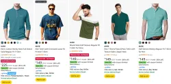 AUSK Mens T-shirt starting @ ₹149