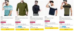 Ausk Mens T-Shirt at minimum 80% Discount