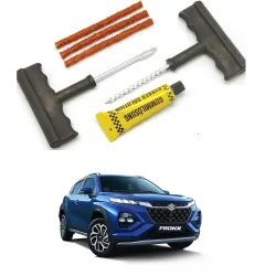 Auto Addict 6 Pieces Car and Bike Auto Tubeless Tire Tyre Puncture Repair Tool Kit Safety 3