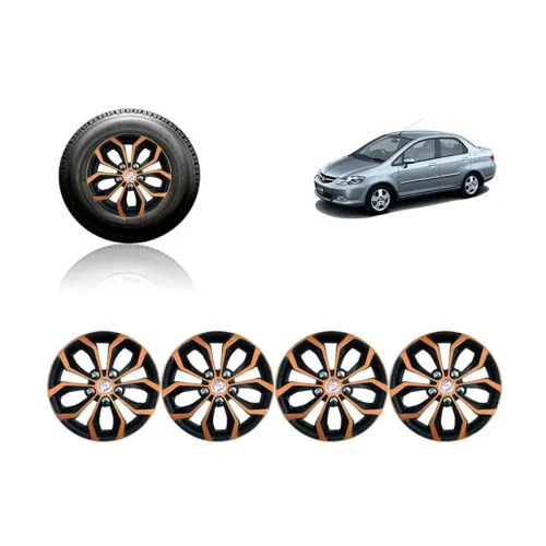 Image of Auto Pearl Car Black Copper Wheel Cover Caps 14" Press Type Fitting