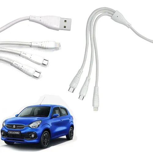 Image of Auto Pearl 3-in-1 Super Charge Cable Micro/Type-C/iPhone