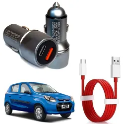 Auto Pearl Compact Metal Mini Dual Port Ultra Fast Car Charger