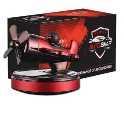 AUTO SNAP Mono Plan Car Dashboard Solar Perfume Rotating Blades Car Air Freshener with Long-Lasting Fragrance