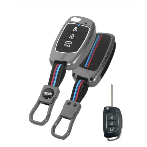 Image of Auto Thrill Premium Metal Silicon Key Cover