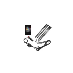 AutoBizarre 12 LED Multicolor Music Controlled Sound for Car