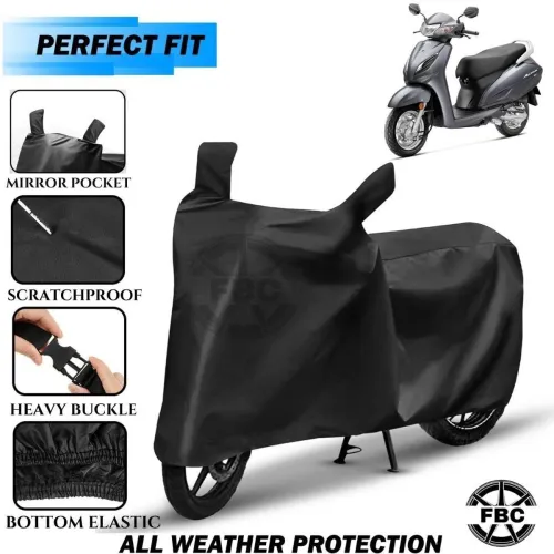 Image of AUTOCAD Waterproof Two Wheeler Cover for Honda (Activa 6G, Black)