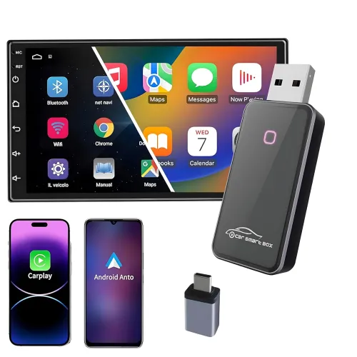 Image of AUTOFRILL 2 in 1 Wireless Carplay & Android Auto Adapter 