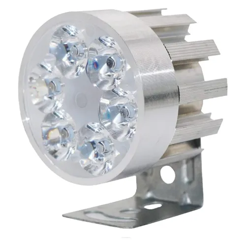 Image of AutoKraftZ Mini 6 LED Silver Driving Light Auxiliary Fog Light Waterproof