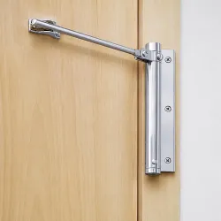 Automatic Door Closer, Heavy Duty Adjustable Spring-Loaded Door Closer with Allen Key & Screws, Self Closing for Residential, Commercial, Storm, Interior & Screen Doors'