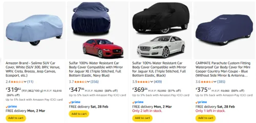 Image of Automotive Accessories starting @ ₹319