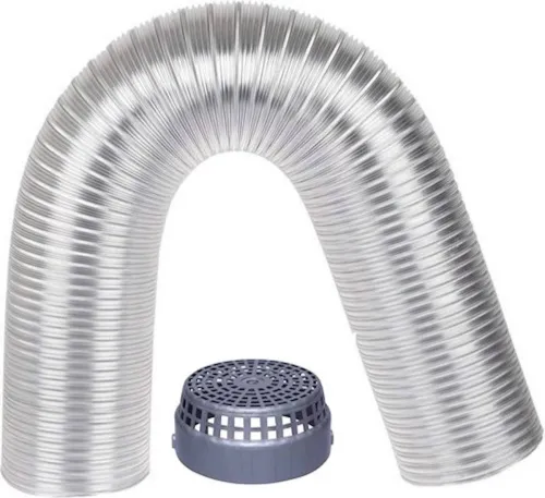 Image of averX 5Ft Chimney Duct Pipe with Cowl
