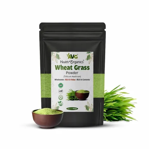 Image of AVG Health Organics Wheatgrass Powder, Chemical Free & Pesticides Free | Immunity boosting | Superfood | Antioxidant, En