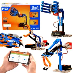 Avishkaar MEX Robotic ARM 3-in-1 DIY Robotics & AI Science Kit, Robot Toys for Aged 8,9,10,11,12, Building and Construction Set with 150+ Parts, DIY STEM Learning Gift for Boys & Girls, Made...