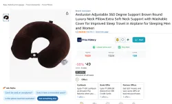 Avolusion Adjustable 360 Degree Support Neck Pillow
