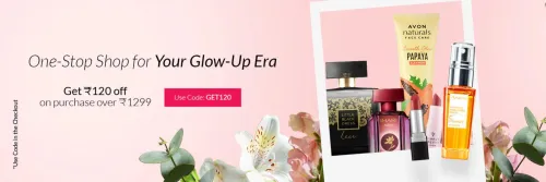 Image of Avon : Get ₹120 on minimum purchase over ₹1200