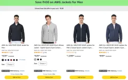 AWG Jacket for Mens @ Starting ₹499