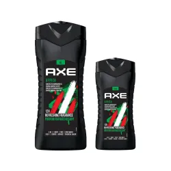 AXE Africa 3-in-1 Body Face & Hair Wash 400ml +250ml Combo of 2