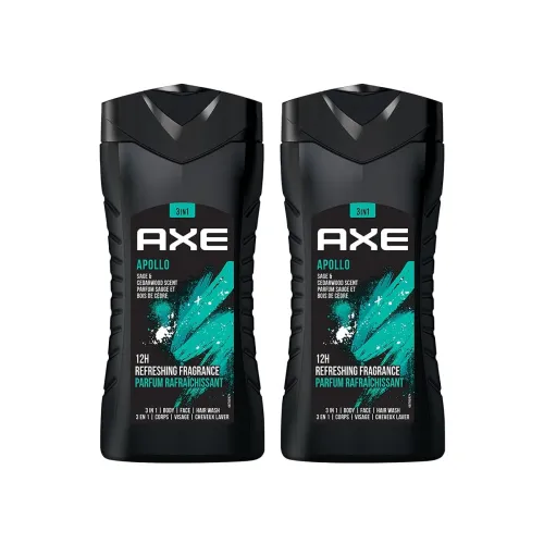 Image of AXE Apollo 3-in-1 Body, Face & Hair Wash | Fresh Sage & Cedarwood Scent