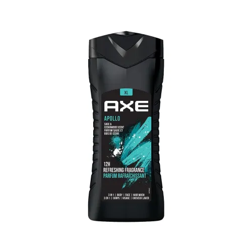 Image of AXE Apollo 3-in-1 Sage & Cedarwood Body Wash, 400ml