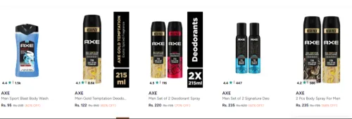 Image of AXE at minimum 60% Discount
